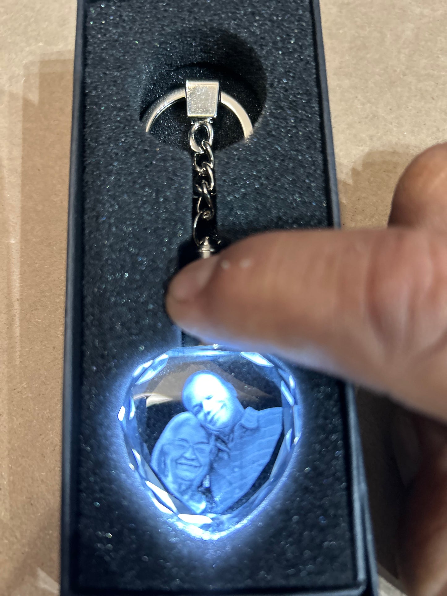 Personalized 3D Crystal Keychains