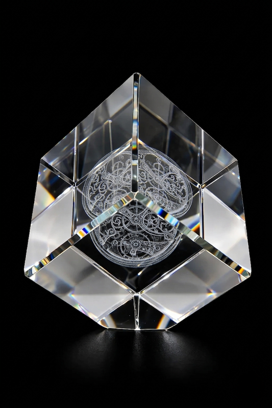 Personalized Medium 3D Diamond Crystal