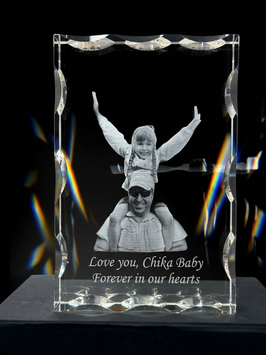 Personalized 3d Notched Crystal