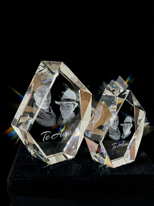 Personalized Prestige Cut 3D Crystal