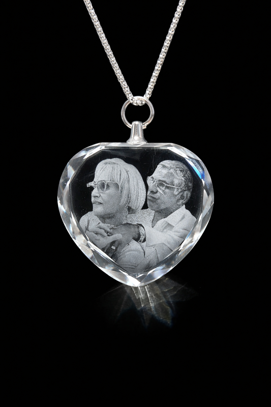 Personalized 3d Crystal Pendant