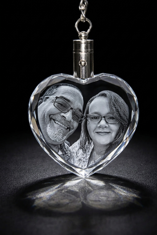 Personalized 3D Crystal Keychains