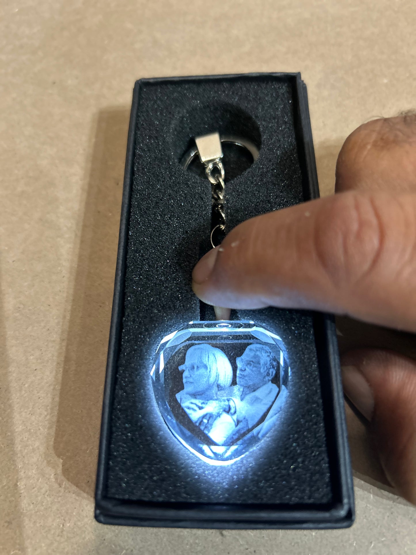 Personalized 3D Crystal Keychains