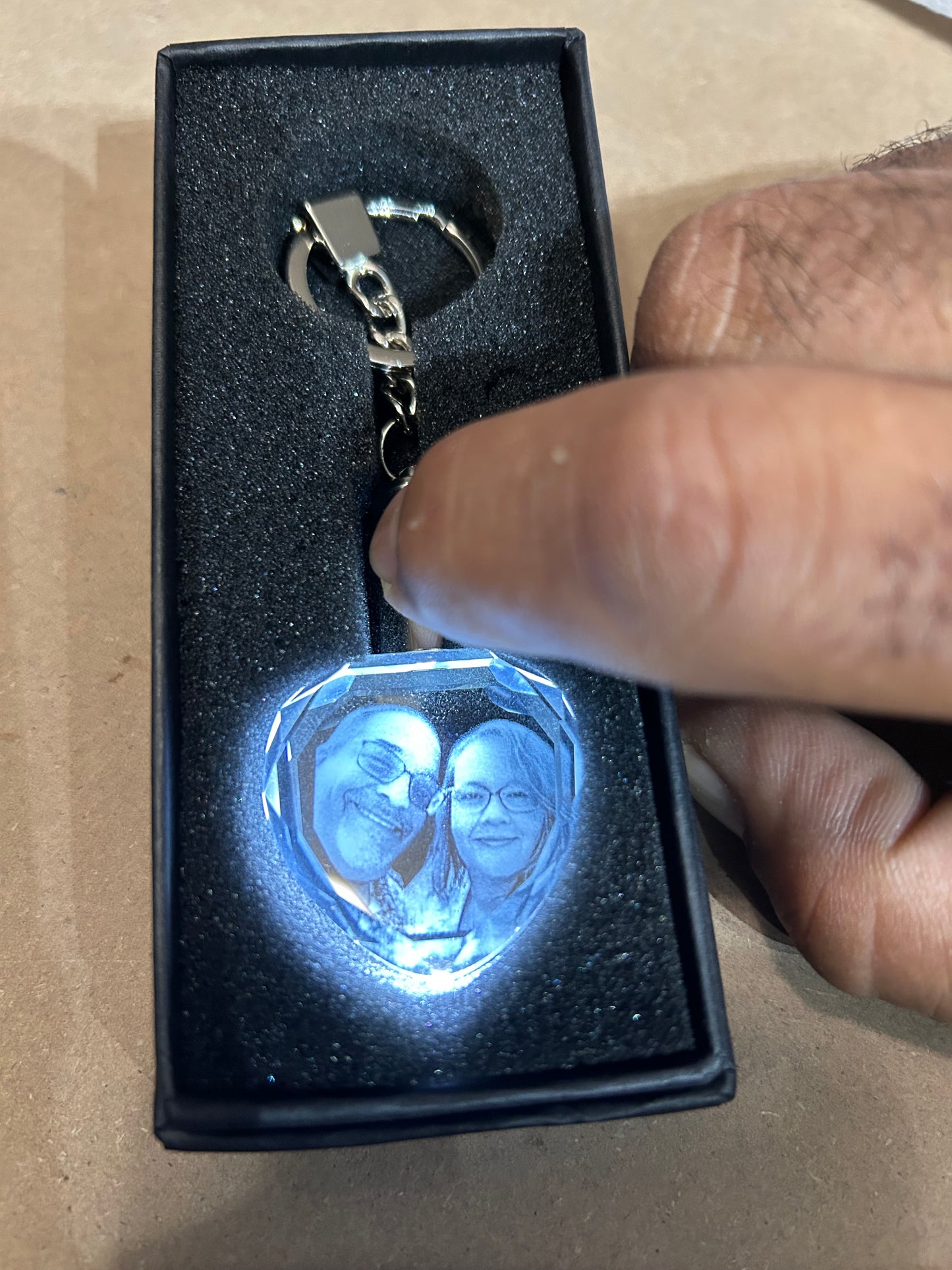 Personalized 3D Crystal Keychains
