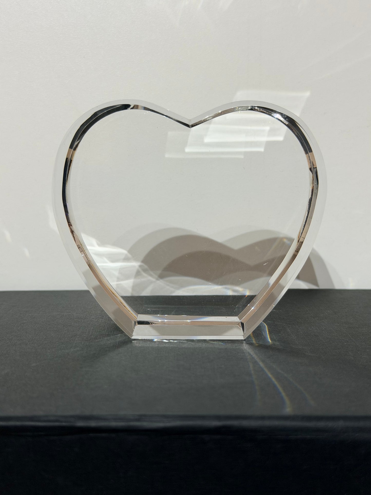 Personalized 3D Glass Heart Crystal