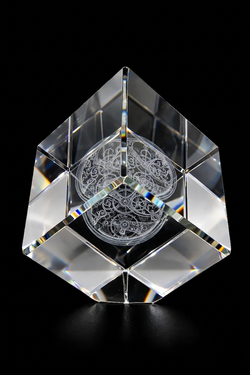 Personalized Medium 3D Diamond Crystal