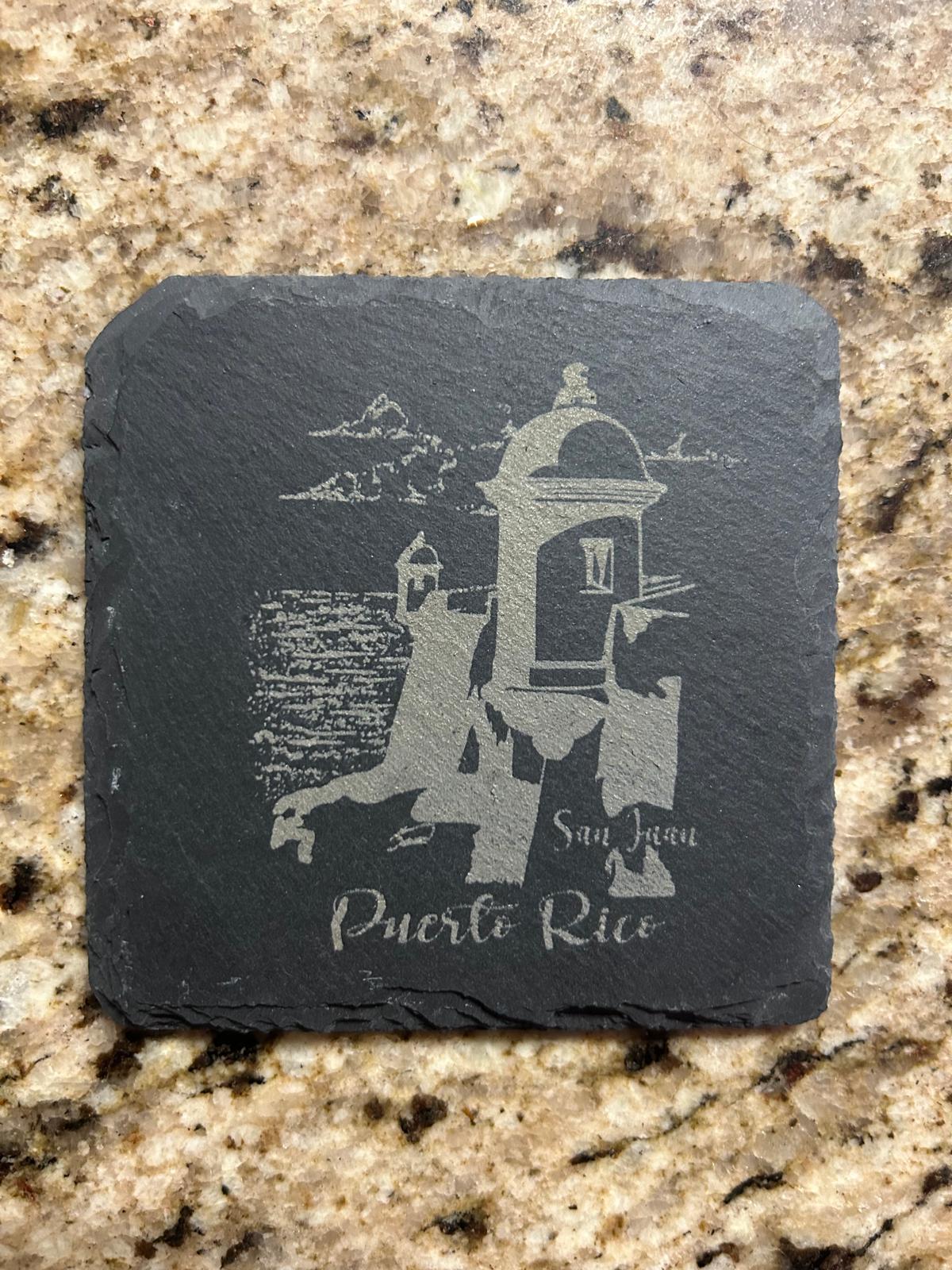 Laser Engraved Coasters set of 4