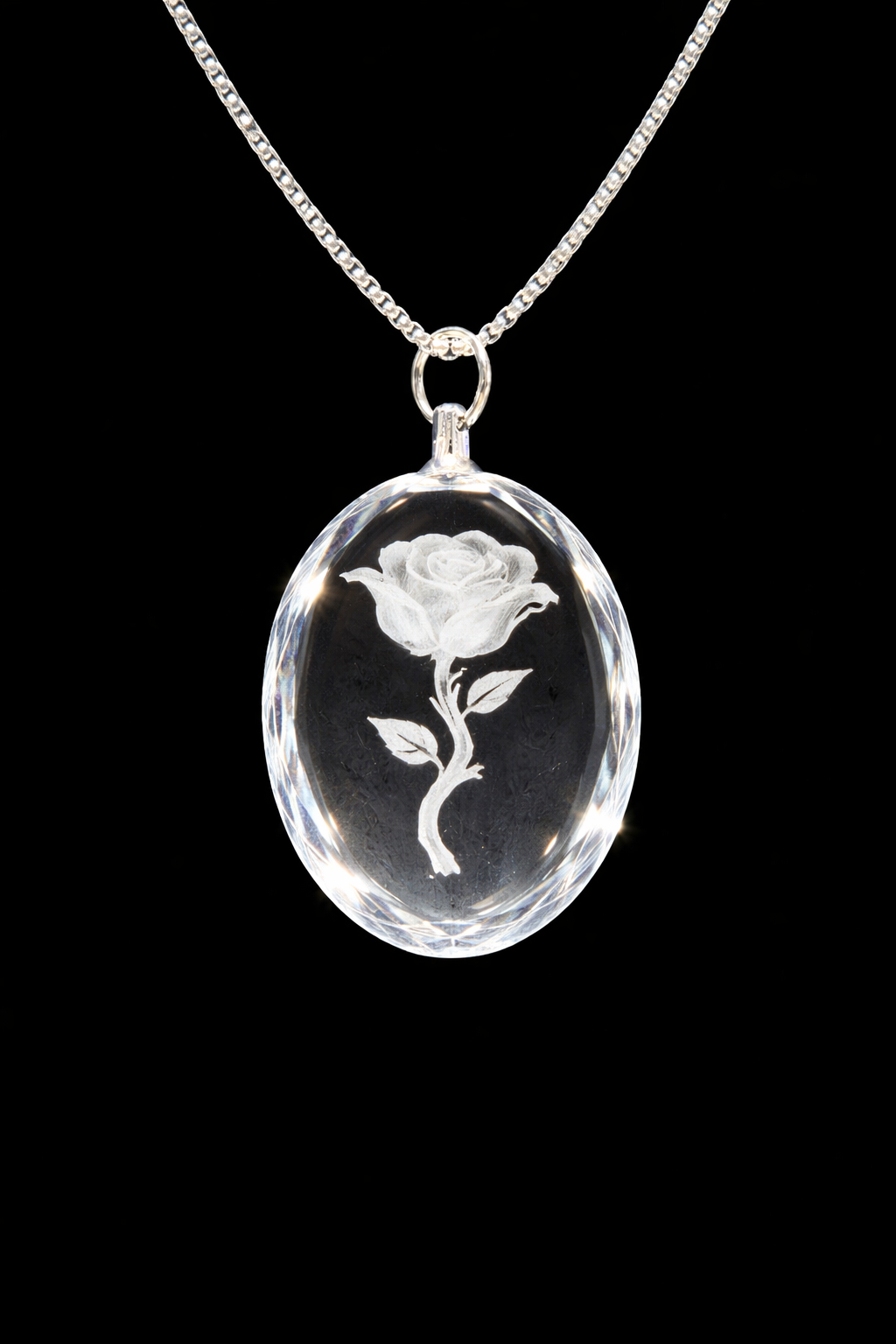 Personalized 3d Crystal Pendant