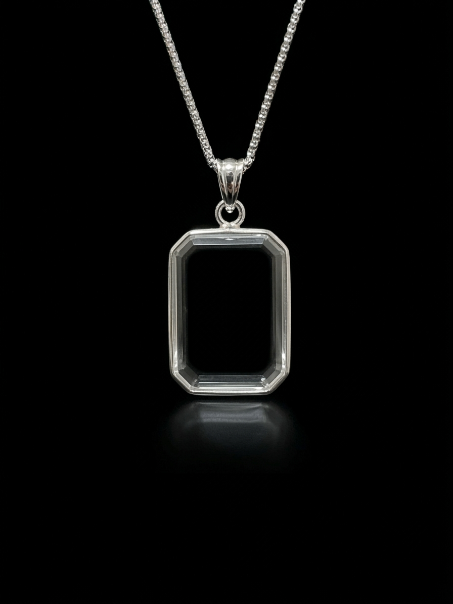 Personalized 3d Crystal Pendant