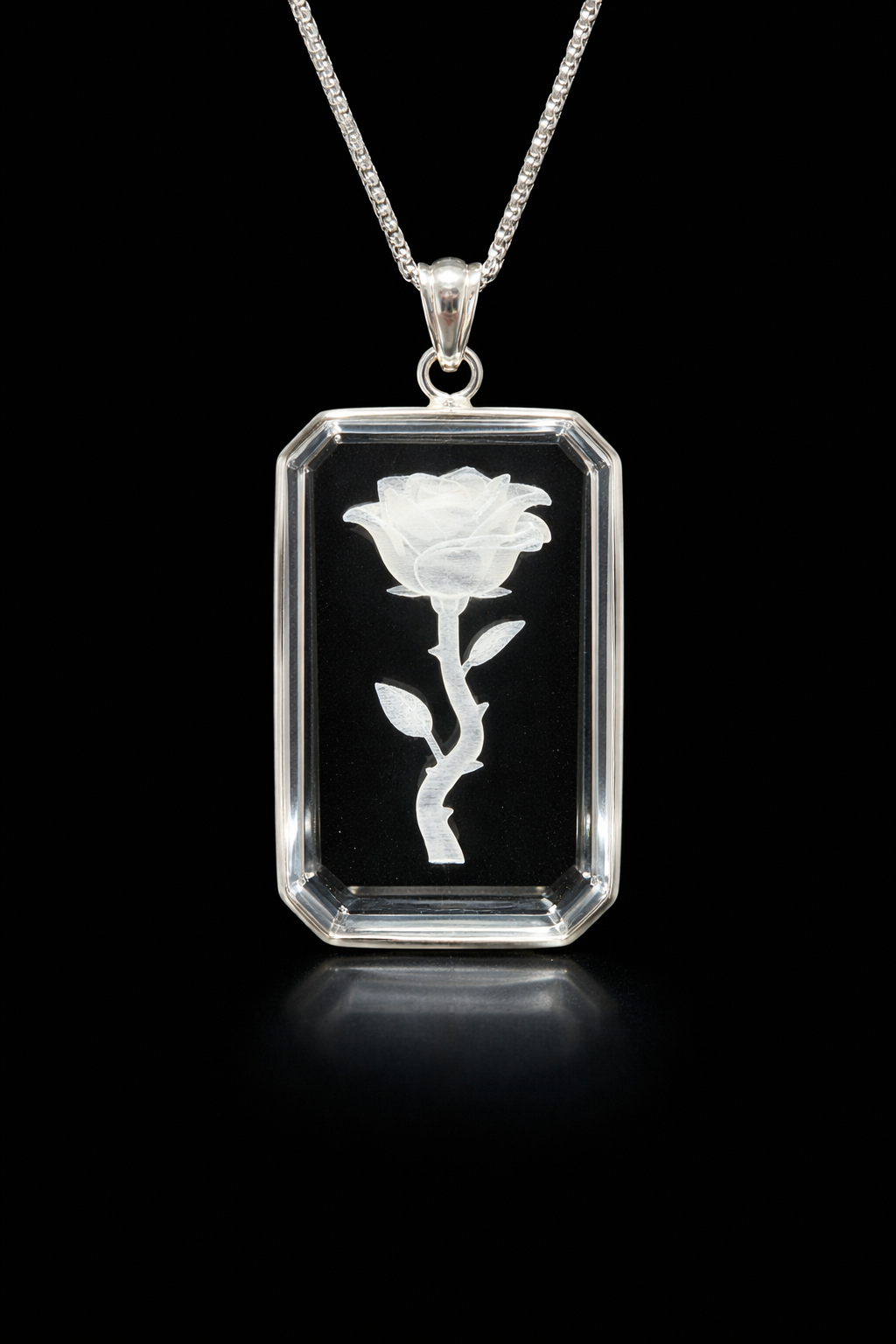 Personalized 3d Crystal Pendant