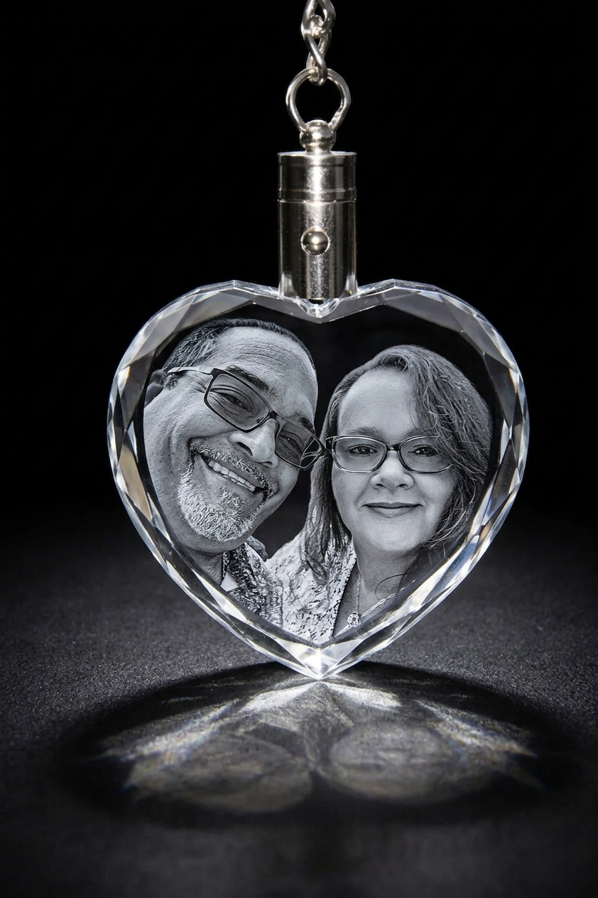 Personalized 3D Crystal Keychains