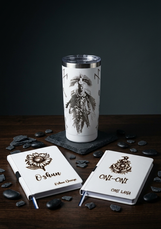 Laser Engraved matching Tumbler and Journal